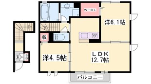 滝野駅 徒歩17分 2階の物件間取画像